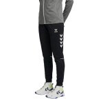 spodnie sportowe hmlCORE 2.0 Track Pants (100% rec. poliester) długie czarne/białe damskie