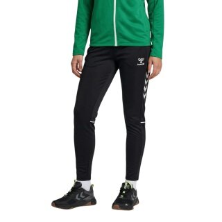 spodnie treningowe hmlCORE 2.0 Hummel (materiał poliestrowy) długie czarne/białe damskie