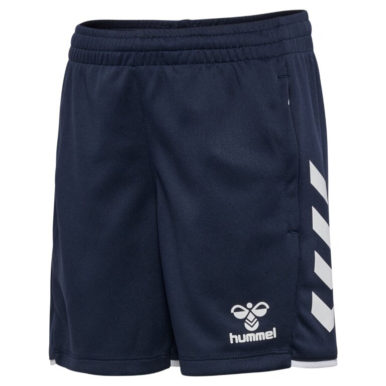 hummel Spodenki treningowe hmlCORE 2.0 (100% rec. poliester) krótkie granatowo/białe dla dzieci