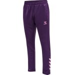 hummel Spodnie sportowe hmlCORE XK Poly Pants (Materiał poliestrowy, z kieszeniami na zamek błyskawiczny) Długie fioletowe Mężczyźni