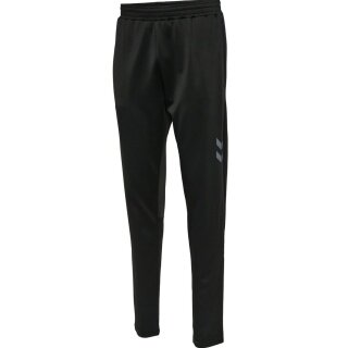 hummel Spodnie treningowe hmlQ4 Poly Pant (materiał interlock) długie czarne męskie