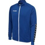 hummel Sportowa kurtka treningowa hmlAUTHENTIC Poly Zip (dzianina poliestrowa, z kieszeniami na zamek błyskawiczny) granatowa Męska