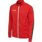 hummel Sportowa kurtka treningowa hmlAUTHENTIC Poly Zip (dzianina poliestrowa, z kieszeniami na zamek błyskawiczny) czerwona dziecięca