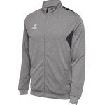 hummel Sportowa kurtka treningowa hmlAUTHENTIC PL Full-Zip (100% poliester) szara męska