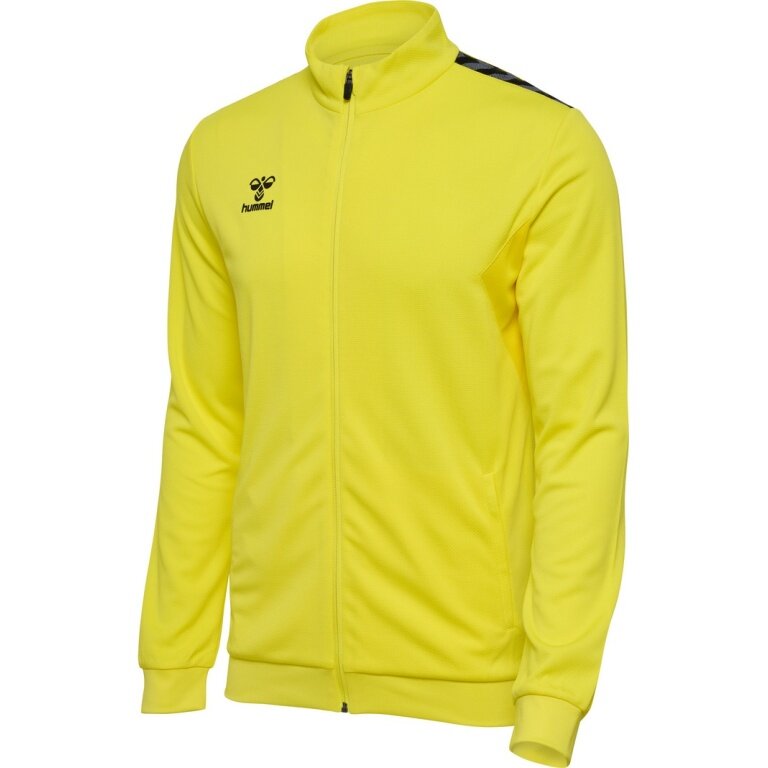hummel Sportowa kurtka treningowa hmlAUTHENTIC PL Full-Zip (100% poliester) żółta męska
