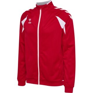 hummel Kurtka treningowa hmlCORE 2.0 Track Zip (100% rec. poliester) czerwono/biała męska