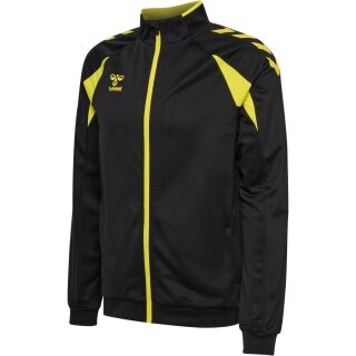 hummel Kurtka treningowa hmlCORE 2.0 Track Zip (100% rec. poliester) czarna/żółta męska