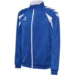 hummel Kurtka treningowa hmlCORE 2.0 Track Zip (100% rec. poliester) niebiesko/biała męska