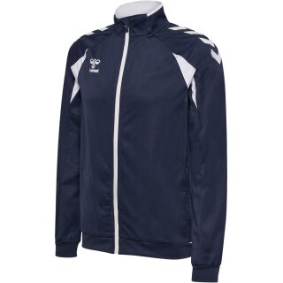 hummel Kurtka treningowa hmlCORE 2.0 Track Zip (100% rec. poliester) granatowa/biała męska