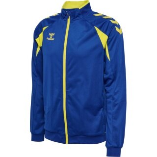 hummel Kurtka treningowa hmlCORE 2.0 Track Zip (100% rec. poliester) niebiesko/żółta męska