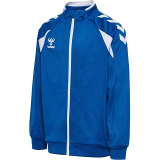 hummel Kurtka treningowa hmlCORE 2.0 Track Zip (100% rec. poliester) niebiesko/biała dla chłopców