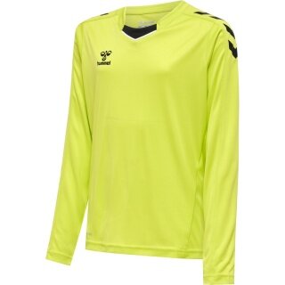 hummel Sportowa koszulka z długim rękawem hmlCORE XK Poly Jersey (materiał Interlock) limonkowy dziecięcy