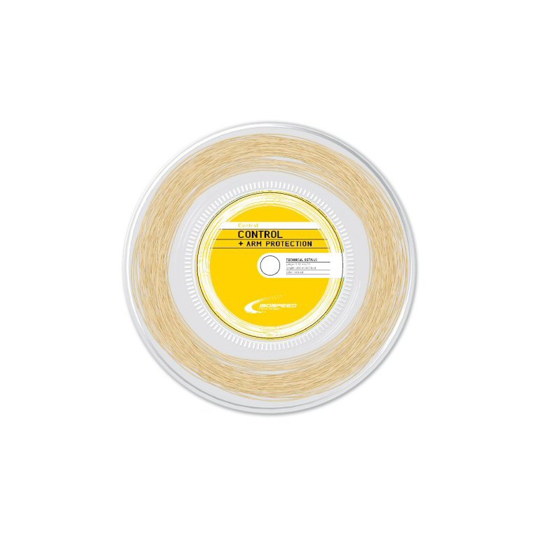 IsoSpeed Tenisowa struna Control New (Kontrola+Ochrona ramion) naturalna 200m rolka