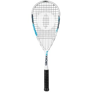 OLIVER Rakieta do squasha Cross 9.2 (155g, lekko głowicowa) biała/niebieska - naciągnięta -