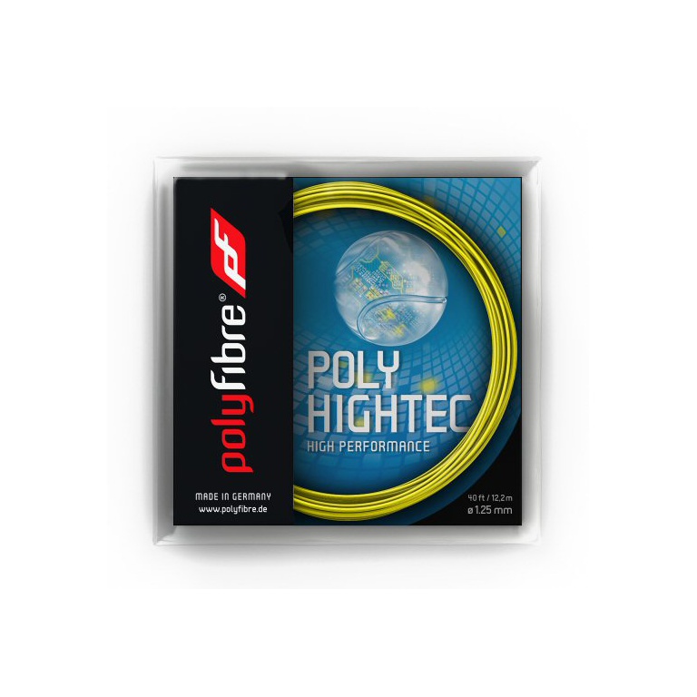Polyfibre Sznur tenisowy Poly Hightec (trwałość) żółty 12m zestaw