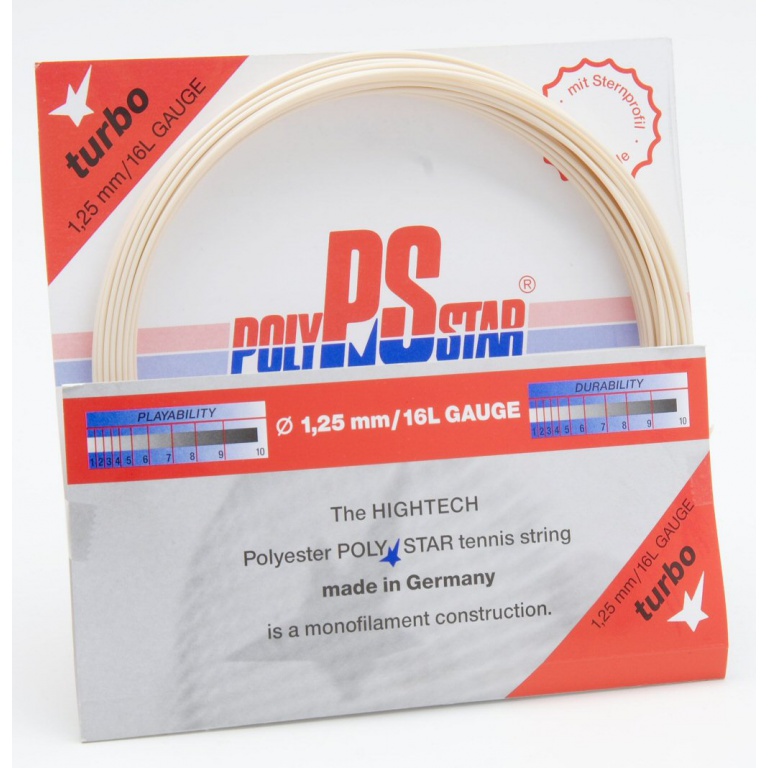 Naciąg z żyłki tenisowej Polystar Turbo naturalnej