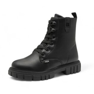 s.Oliver zimowe botki 5-45297-45 Tex Membrane (z bocznym zamkiem błyskawicznym, Soft Foam) czarne dziewczęce