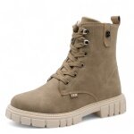 s.Oliver zimowe botki 5-45297-45 Tex Membrane (z bocznym zamkiem błyskawicznym, Soft Foam) taupe/brązowe dziewczęce