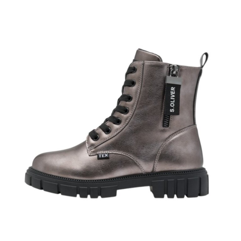 s.Oliver zimowe buty 5-45292-45 z membraną Tex z miękką pianką w kolorze brązowym dla dziewcząt