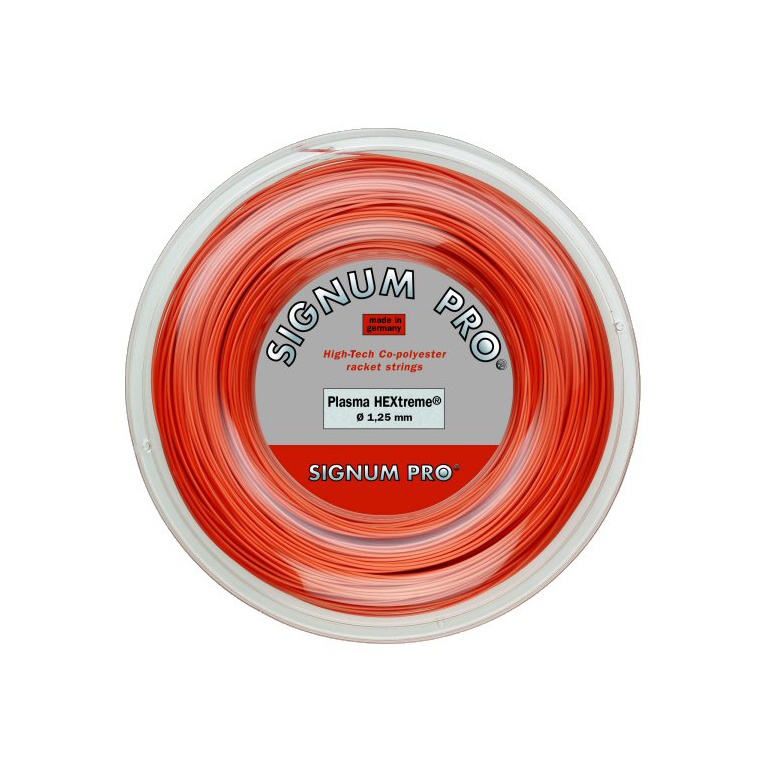 Signum Pro Sznur Tenisowy Plasma Hextreme (Trwałość+Spin) pomarańczowy 200m rolka