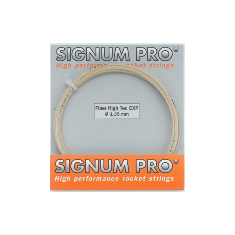 Signum Pro Sznur Tenisowy Fiber High Tec EXP naturalny 12m Zestaw