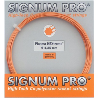 Signum Pro Sznur tenisowy Plasma Hextreme (Trwałość+Spin) pomarańczowy 12m Zestaw