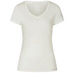 super natural bielizna funkcjonalna koszulka krótki rękaw V-Neck Sierra 140 Tee (mieszanka merino) biały damski