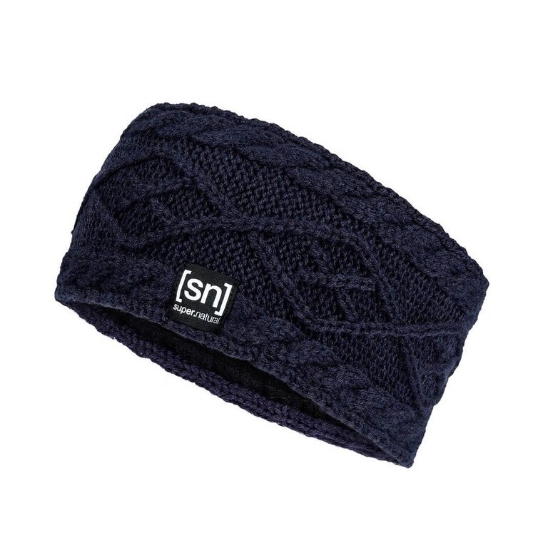 super natural opaska na głowę dzianinowa (przyjemne uczucie noszenia) ciemnoniebieska damska - 1 sztuka