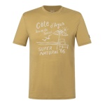 super natural koszulka Freizeit-Tshirt Wood Cote D'Azur Tee (Merino-Mix) żółta męska