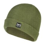 super natural czapka zimowa Merino Basic Beanie (wełna merino, idealna ochrona przed zimnem) zielona - 1 sztuka