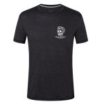super natural T-shirt Freizeit Gravel (Mieszanka Merino) czarny męski