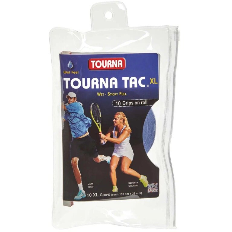 Tourna Overgrip Tac XL 0,55 mm niebieski 10 sztuk w rolce