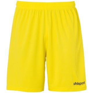 uhlsport Spodenki sportowe Short Basic Center krótkie limonkowo-żółte/czarne dziecięce
