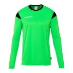 uhlsport Koszulka z długim rękawem Squad 27 (100% poliester) neonowa zieleń/czarny męska