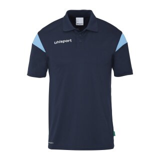 uhlsport Sport-Polo Squad 27 (100% rec. poliester) granatowy/niebieski dziecięcy