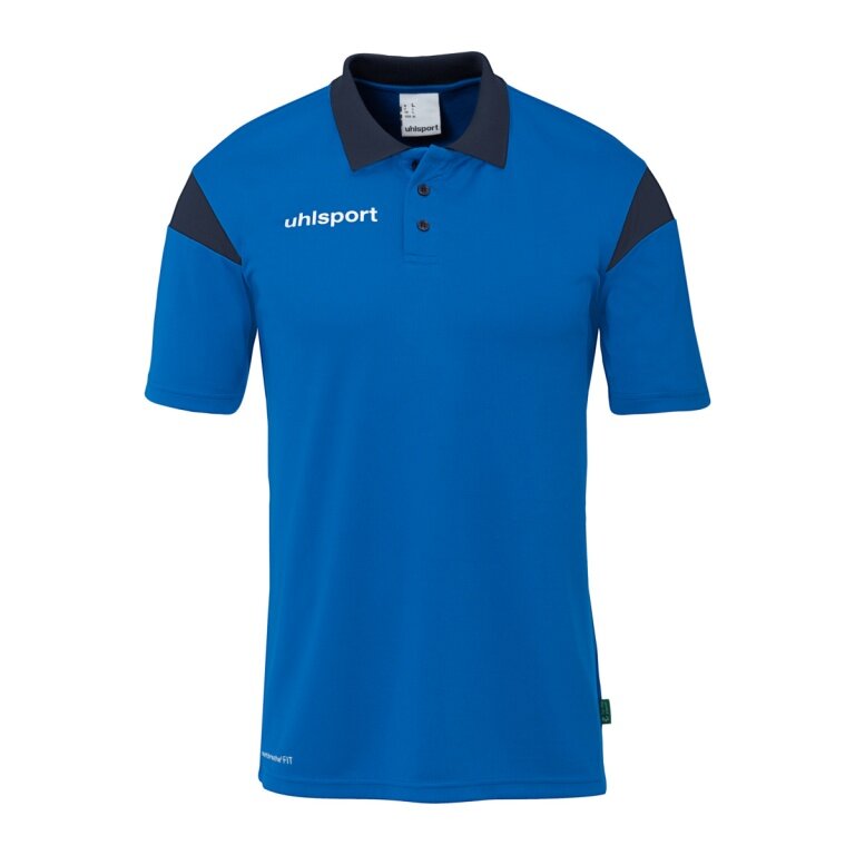 uhlsport Polo sportowe Squad 27 (100% rec. poliester) azurblau/marineblau mężczyźni
