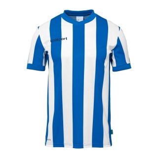 uhlsport Koszulka sportowa Retro Stripe (dekolt V) Krótki rękaw azurblau/biały Mężczyźni