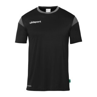 uhlsport Koszulka sportowa Squad 27 (100% poliester) czarna/antracytowa dla dzieci