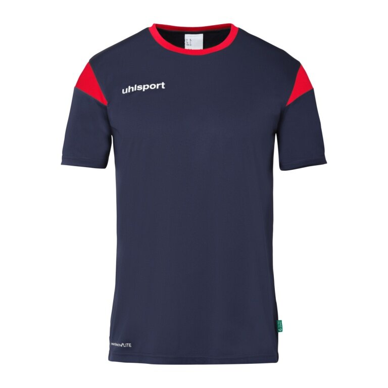 uhlsport Koszulka sportowa Squad 27 (100% poliester) granatowo/czerwona dla dzieci