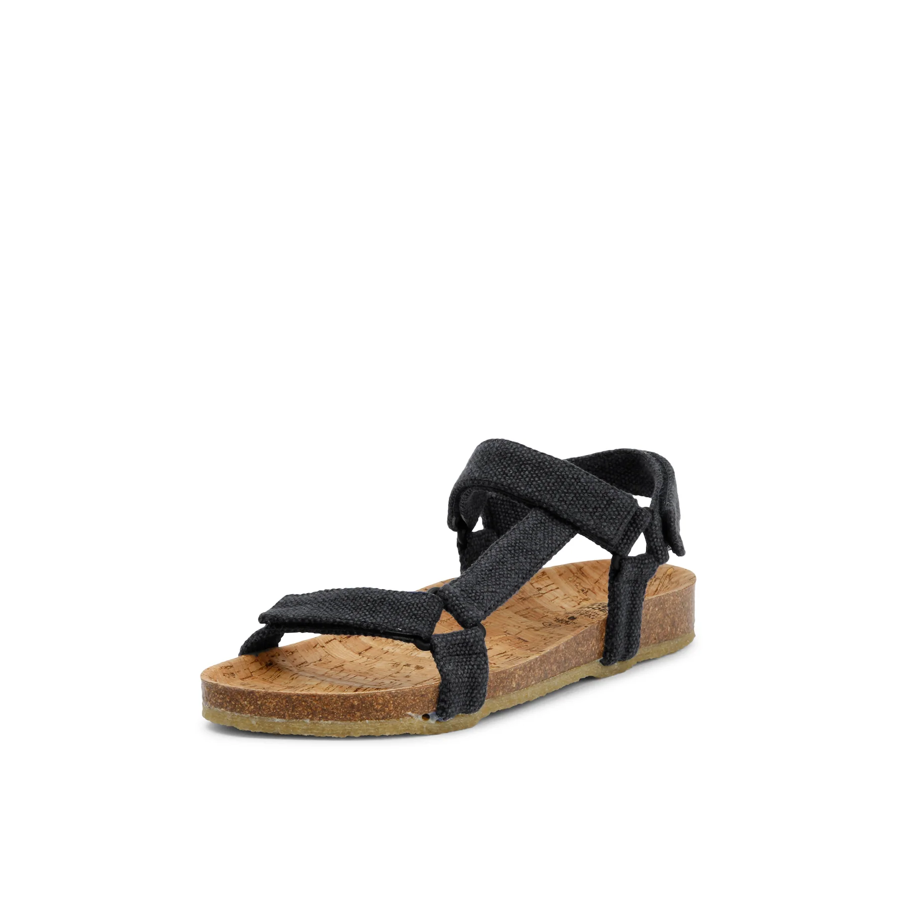 Grand Step Shoes Sandały Levi Hemp czarne Damskie
