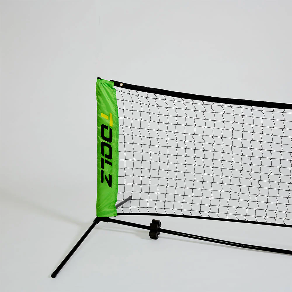 TOOLZ Siatka tenisowa Mini Net mobilna 6 metrów/80 cm w zestawie z torbą nylonową